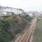 Zona de las Quintas en Ponferrada, donde la Ronda Sur se complica por el ferrocarril.