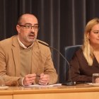 Morala y Rivas en el Consejo celebrado esta mañana en la Casa de Cultura de Ponferrada