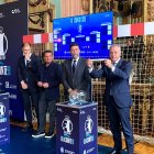 Un momento del sorteo de la fase final de la Copa del Rey de balonmano.