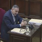 José Luis Ábalos durante su declaración, este lunes.