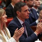 Pedro Sánchez junto a Begoña Gómez en China. MARTÍNEZ CASARES