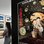 Imagen de archivo de una exposición dedicada al director Hayao Miyazaki maestro de la animación japonesa y cofundador del Studio Ghibli. EFE/ Nerea González.
