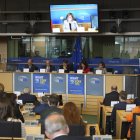 Defensa del 'Derecho a Quedarse’, ayer, en la Comisión Europea, una iniciativa que busca el que “todo ciudadano europeo merece un futuro en su tierra”.