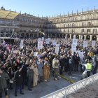 Enero de 2024, la cita precedente en la protesta de la plaza Mayor de Salamanca.