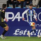 Borja Valle con la Deportiva.