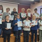 Participantes en el taller de libro-arte que se celebró en La Casona de Murias.
