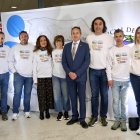 El Colegio de Enfermería realizó un acto reivindicativo en el hall del Hospital de León.