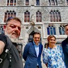 Fran Contreras, en una visita a León con el equipo que dirige Museo Casa Botines.