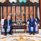 El presidente de los Estados Unidos, Donald J. Trump, junto al presidente chino, Xi Jinping.