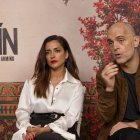Los intérpretes Inma Cuesta y Pedro Alonso durante una entrevista.