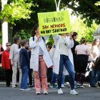Una secuencia de la marcha de los médicos.