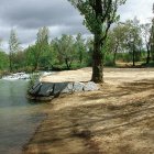 Playa fluvial de Valderas, en una imagen de archivo.