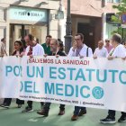 Huelga de médicos en León.