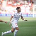 Ojeda contra el Córdoba, último partido que jugó.
