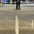 Una partida de bolo leonés, uno de los juegos tradicionales más arraigados de la provincia de León y que todavía se practica en numerosos pueblos.