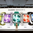 Imagen de la presentación de los smartphones de Huawei.