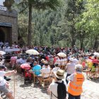 Celebración de la misa en la ermita.