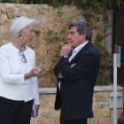 Christine Lagarde y Juan Luis Escrivá.