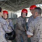 La Princesa Leonor concluye su formación en paracaidismo en la base aérea de Alcantarilla (Murcia).