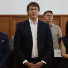 Imagen de archivo del hermano de David Sánchez (c), hermano del presidente del Gobierno, en la Audiencia de Badajoz el pasado 28 de mayo. EFE/ Ballesteros POOL.