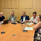 Un momento de la reunión telemática de la Diputación.