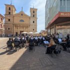 La plaza Mayor fue la sede del concierto.