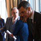 Pedro Sánchez ayer, en la sesión plenaria de la cumbre UE-Balcanes Occidentales en Tivat, Montenegro.