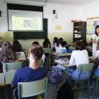 Un aula de un centro educativo durante una jornada lectiva.