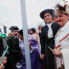 Pasajeros del pasado en el viaje a Quereño de Toral en Tren.