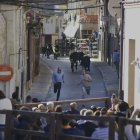 Un encierro de años anteriores por las fiestas de San Juan de Sahagún.