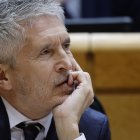 Imagen de archivo del ministro del Interior, Fernando Grande-Marlaska, durante un pleno del Senado, en Madrid. EFE/ Mariscal.