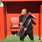 Nafti espera contener el gran caudal ofensivo del RC Celta, como hizo con el del Atlético.