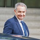 El expresidente del Gobierno José Luis Rodríguez Zapatero a su llegada a la Audiencia Nacional, a 17 de junio de 2026, en Madrid (España). 