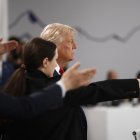 Trump ayer, en la cumbre del G-7 celebrada en Evián, Francia.