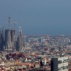 Panorámica de Barcelona con la Sagrada Familia.