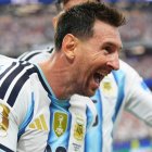 Messi celebra su segundo gol ante Austria.