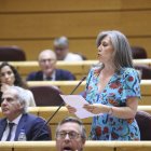 La senadora leonesa del PP María Asunción Mayo interviene durante la sesión de control al Gobierno celebrada por el pleno del SenadoEFE/ Victor Lerena