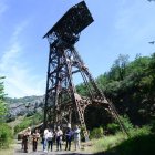 El castillete del Pozo Ibarra, un emblema del patrimonio cultural de la minería leonesa.
