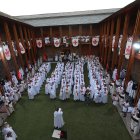 Acto de ordenación de los nuevos caballeros templarios.