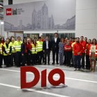 Inauguración del centro logístico de Dia en Villadangos del Páramo.