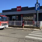 Incendio de un supermercado DIA en León.