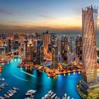 Imagen aérea de Dubai.