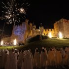 Los fuegos artificiales culminaron el desfile templario en Ponferrada