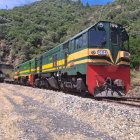 La Locomotora 1004 en la vía del Ponfeblino.