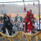 Participantes en las justas de la Noche Templaria de Ponferrada.
