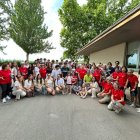 Participantes en el proyecto Marcha Nórdica Intergeneracional.
