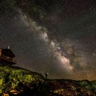Fotografía nocturna del cielo de la Tebadia berciana