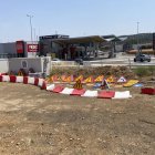 Estado de las obras de construcción de la rotonda de La Granja