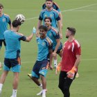 España se ejercitó en la previa del partido ante Francia con el billete a la final en juego.