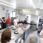 El aula-cocina del restaurante Cocinandos fue el escenario del curso dedicado a las carnes en el que participaron cuatro chef con estrellas Michelin.